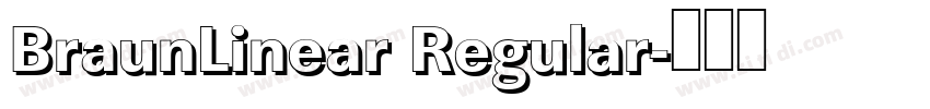 BraunLinear Regular字体转换